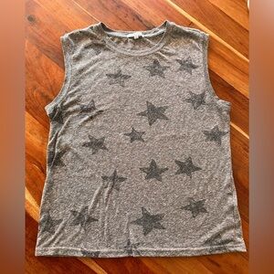 Z Supply Charcoal Star Muscle Tee